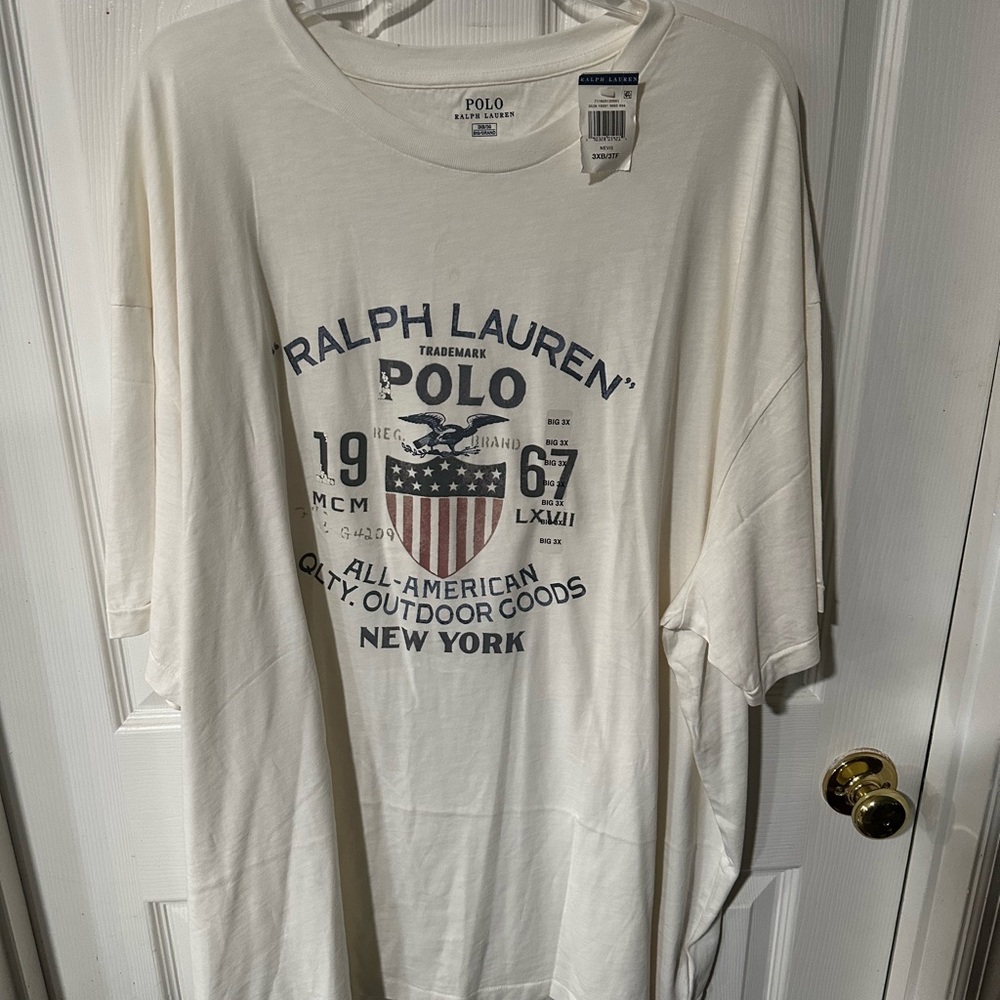Polo by Ralph Lauren Men's White Graphic Tee